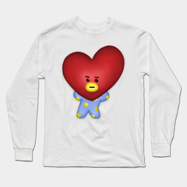 BT21 BTS KPOP CUTE TATA V TAEHYUNG Long Sleeve T-Shirt by moonquarius